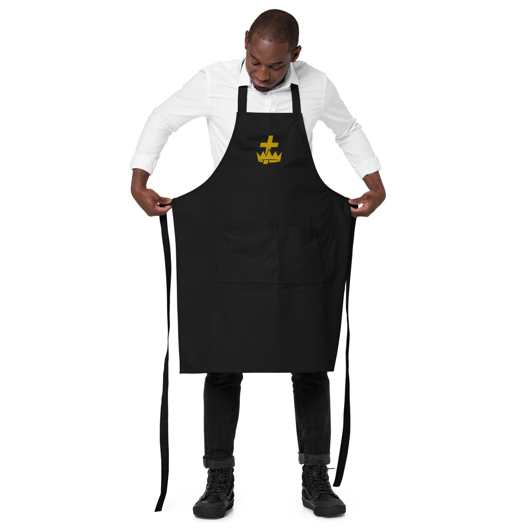 Knights Templar Commandery Kitchen Apron - Various Cotton Colors - Bricks Masons