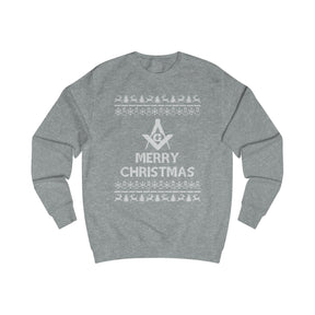 Master Mason Blue Lodge Sweatshirt - Ugly Merry Christmas Sweater - Bricks Masons