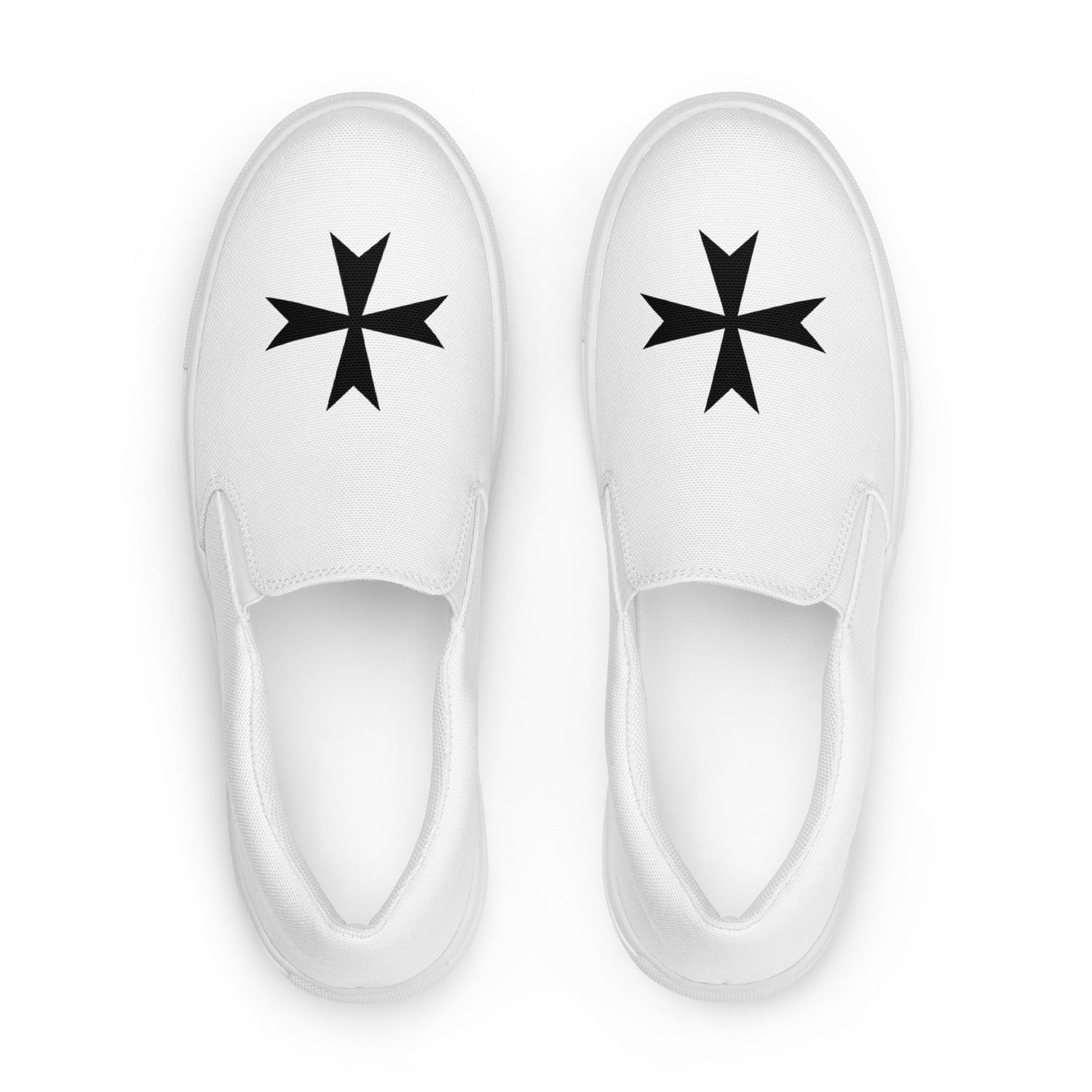 Order Of Malta Commandery Sneaker - Slip-on Canvas - Bricks Masons