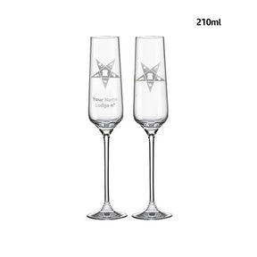 OES Champagne Flute - 2 Pieces Set - Bricks Masons