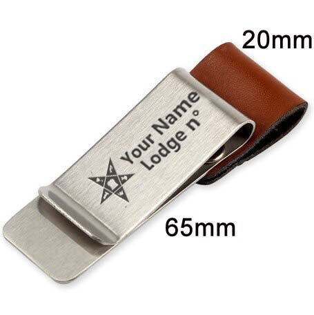 OES Pen Holder - Black & Brown Leather - Bricks Masons