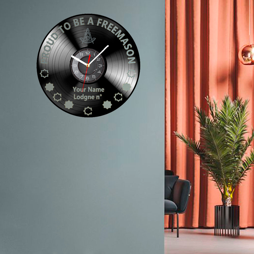 Past Master Blue Lodge California Regulation Clock - Vinyl Record - Bricks Masons