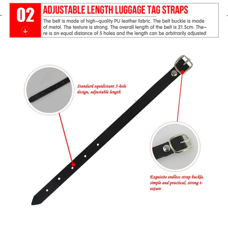 Past Master Blue Lodge Luggage Tag - Black Leather - Bricks Masons