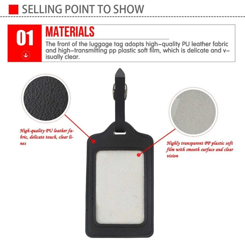 Past Master Blue Lodge Luggage Tag - Black Leather - Bricks Masons