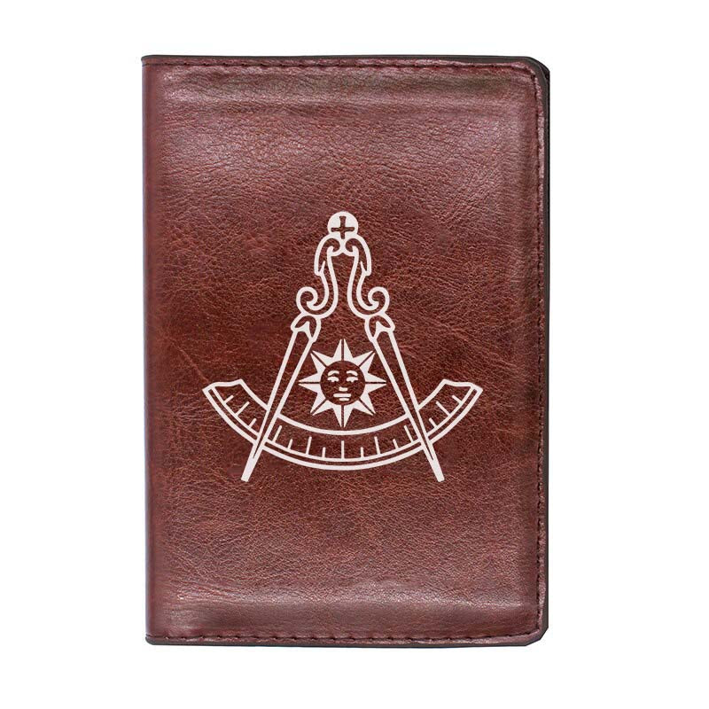 Past Master Blue Lodge California Regulation Wallet - Black & Brown - Bricks Masons