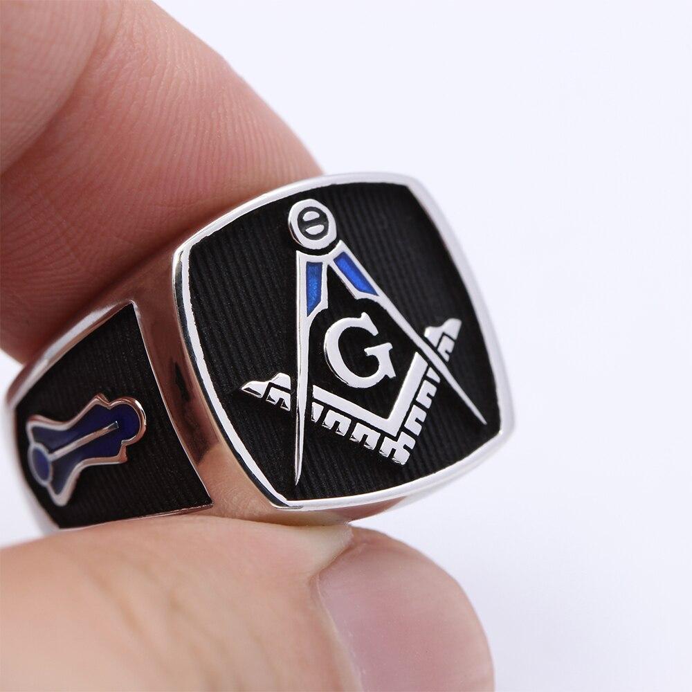 Master Mason Blue Lodge Ring - Plumb Trowel Sterling Silver - Bricks Masons