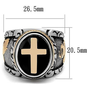 Cross Knight Templar Signet Ring - Bricks Masons
