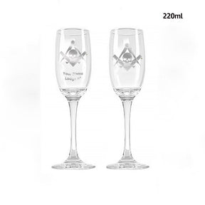 Widows Sons Champagne Flute - 2 Pieces Set - Bricks Masons